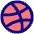 Dribble Logo Icon from Plump Pop Set