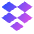 Dropbox Logo Icon from Sharp Gradient Set