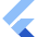 Flutter Logo Icon from Sharp Flat Set
