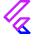 Flutter Logo Icon from Core Neon Set