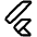 Flutter Logo Icon from Plump Line Set