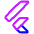 Flutter Logo Icon from Plump Neon Set