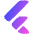 Flutter Logo Icon from Plump Gradient Set