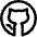 Github Logo Icon from Core Line Set