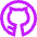 Github Logo Icon from Sharp Neon Set