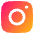 Instagram Logo Icon from Plump Gradient Set