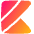 Kotlin Logo Icon from Plump Gradient Set