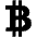 Logo Bitcoin Icon from Ionic Filled Set