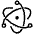 Logo Electron Icon from Ionic Filled Set