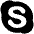 Logo Skype Icon from Ionic Filled Set