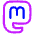 Mastodon Logo Icon from Plump Neon Set