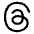 Meta Thread Logo Icon from Plump Line Set