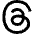 Meta Thread Logo Icon from Sharp Line Set
