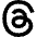 Meta Thread Logo Icon from Sharp Solid Set