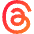 Meta Thread Logo Icon from Sharp Gradient Set