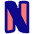 Netflix Logo Icon from Plump Pop Set