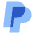 Paypal Logo Icon from Sharp Flat Set