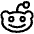 Reddit Logo Icon from Plump Line Set