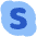 Skype Logo Icon from Plump Flat Set