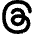 Meta Thread Logo Icon from Flex Solid Set
