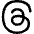 Meta Thread Logo Icon from Flex Line Set