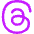 Meta Thread Logo Icon from Flex Neon Set