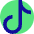 Tiktok Logo Icon from Sharp Pop Set