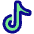Tiktok Logo Icon from Plump Pop Set