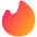 Tinder Logo Icon from Plump Gradient Set