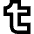 Tumblr Logo Icon from Sharp Remix Set