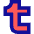 Tumblr Logo Icon from Sharp Pop Set