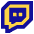 Twitch Logo Icon from Sharp Pop Set