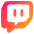 Twitch Logo Icon from Plump Gradient Set