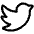 Twitter Logo Icon from Plump Line Set