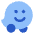 Waze Logo Icon from Plump Flat Set