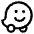 Waze Logo Icon from Plump Line Set