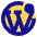 Wordpress Logo Icon from Sharp Pop Set