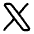 X Twitter Logo Icon from Plump Line Set