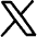 X Twitter Logo Icon from Flex Line Set