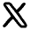 X Twitter Logo Icon from Plump Remix Set