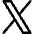 X Twitter Logo Icon from Core Line Set