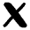 X Twitter Logo Icon from Plump Solid Set