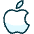 Apple Logo Icon from Ultimate Duotone - Free Set