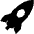 Rocket Icon from Simple Icons Set
