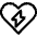 Heart Love Charging Icon from Ultimate Regular Set