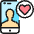 Love It Phone Icon from Ultimate Colors Set | Free Download as SVG Vector and Transparent PNG | Streamline icons