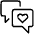 Chat Conversation Love Romance Talk Icon from Ultimate Light Set | Free Download as SVG Vector and Transparent PNG | Streamline icons