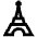 Download free Eiffel Tower PNG, SVG vector icon from Atlas Line set.