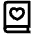 Heart Book Icon from Atlas Line Set