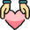 Love Heart Hands Hold Icon from Ultimate Colors Set